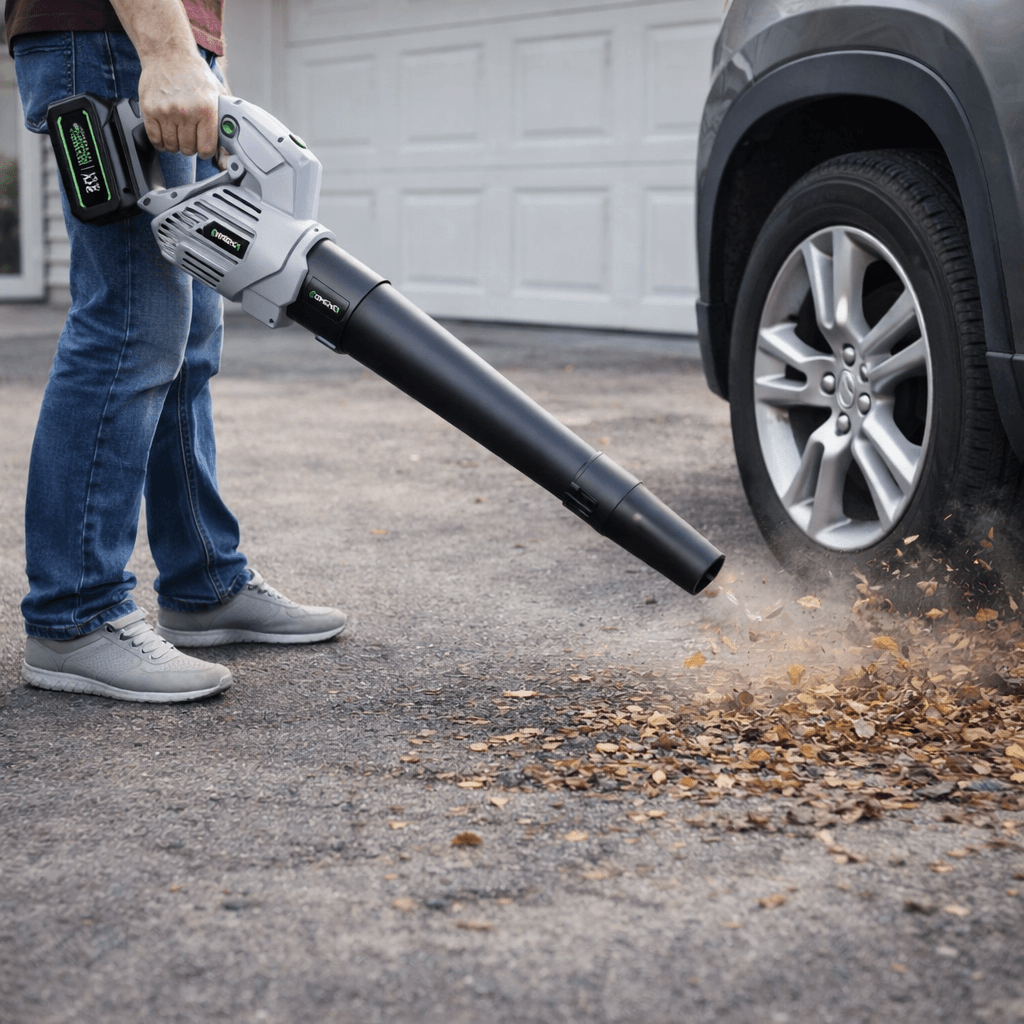 Light Cleaning Around Vehicles and Garages